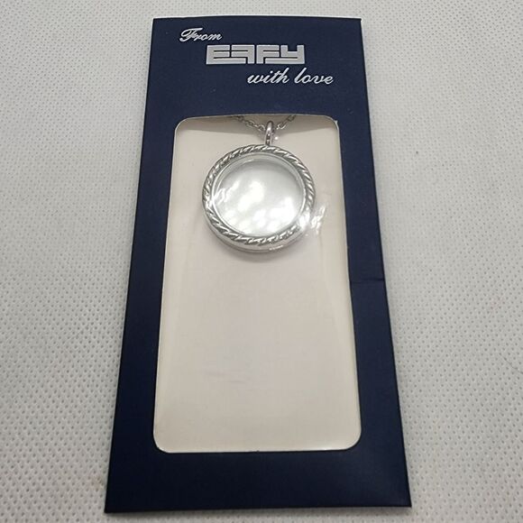 NWT Effy Silver Locket Necklace - Picture 1 of 3